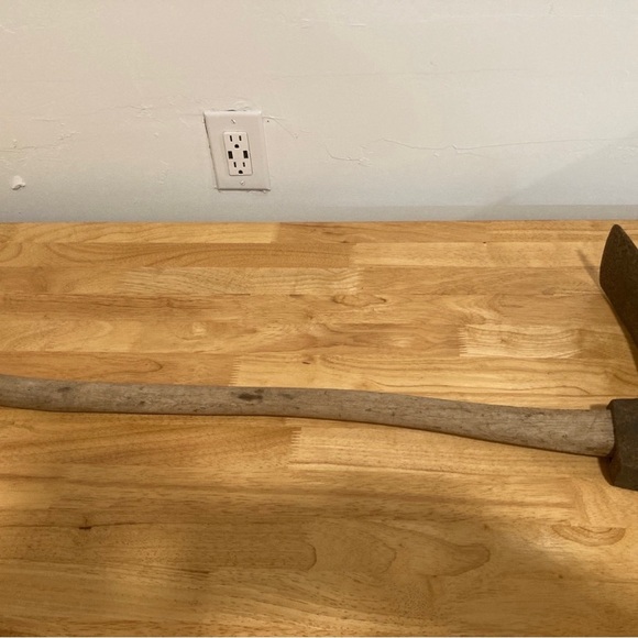 Vintage Woodworking Adze Tool Axe Curved Wood Handle - Picture 5 of 16